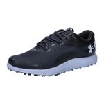 Under Armour Men's Charged Draw 2 Spikeless Cleat Golf Shoe, (002) Black/Black/Mod Gray, 13