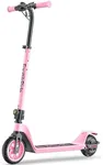 FanttikRide T10 Electric Scooter for Kids 4.3-5.6 ft,200WMotor,LED Battery Level,7/10/12 MPH, Height Adjustable and 45W Fast Charging, Foldable Electric Scooter for Kids- Pink