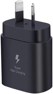 USB C Fast Charger for Samsung, 25W Super Fast Type C Charger Block, Phone Wall Plug Charger for Samsung Galaxy S25/S24 Ultra/S23/S22/S21/S20/Note 20/10, Pixel 6 5 4 Pro XL/iPhone 16/15 Series (Black)