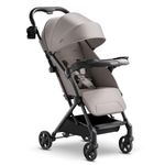Mompush Lithe V2 Lightweight Stroller + Snack Tray, Ultra-Compact Fold & Airplane Ready Travel Stroller, Near Flat Recline Seat, Cup Holder, Raincover & Travelbag Included
