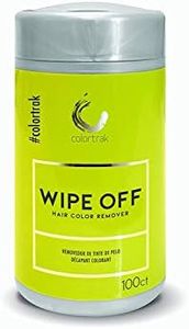 Colortrak Gentle Hair Color Remover Wipes, Moist, Non-irritating Towelettes, Formulated with Aloe, Easily Remove Hair Color Stains from Skin, Convenient Canister, 100 Wipes