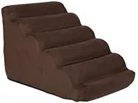 Snoozer Pet Products - Scalloped Dog Stairs | Medium - Hot Fudge