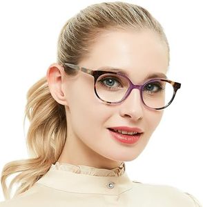 OCCI CHIARI Petite Reading Glasses for Small Face Women Fashion Round Readers 2.0+(1.0 1.25 1.5 1.75 2.0 2.25 2.5 2.75 3.0 3.5 4.0 5.0 6.0)