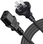 ArtiConnex|™ 3m (9.8ft) Power Cord with IEC 320 C13 Blade-Type receptacles and 3-Prong Australia Plug, 18 AWG Power Extension Cable for Your PCs, Monitors, Power adapters and More