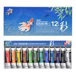 Holbein Irodori Artist Gouache - Summer, Set of 12, 15 ml, Tubes