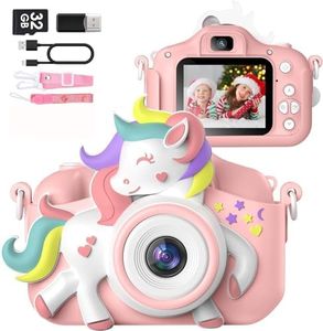 Kids Camera for 3-8 Years Old Toddlers Childrens Boys Girls Selfie Camera 20.0 MP HD 1080P IPS Screen Dual Digital Toy Camera for Kids Christmas Birthday Gifts