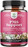 Advanced PMS Support Supplement for Women - Multibenefit PMS Relief Complex for Low Energy Mood Support Period Cramps and Bloating Relief for Women - Menstrual Hormonal Balance for Women - 30 Capsules