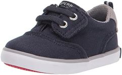 Sperry Kid's Spinnaker Crib Jr Washable Sneaker, Navy, 2 Infant M