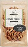 Farm Hounds - Chicken Trainers - Premium Natural Chicken Jerky For Dogs - From 100% Humanely Raised Chicken - Easy-Break - Great For Training & Treats - No Added Fillers - Made in USA - 4.5oz - 1 Pack