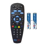 Tata Sky Remote Control Compatible (Come with 2 AAA Batteries)