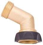 Rocky Mountain Radar Rocky Mountain Goods Kinking Hose Preventer Swivel Gooseneck Coupling - Solid Rust Proof Brass - Perfect Angle to Prevent Hose Kinking - Leakproof - Allows Full Flow and Pressure