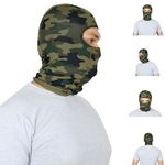 SOUL eTHICS Premium Cotton Breathable, Stretchable Rider Face Mask for Winter, Dust, Cold, Protection, Bike Riding, Helmet Cap, and All Other Outdoor Activities (Army Print Mask)