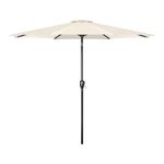 Simple Deluxe 9ft Patio Umbrella Outdoor Table Market Yard Umbrella with Push Button Tilt/Crank, 8 Sturdy Ribs for Garden, Deck, Backyard, Pool, Beige