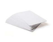 10 x NFC Visit Cards Tags | NXP Chip NTAG216 | 888 Bytes Memory | White Hard PVC Business Cards | High Scan Strength