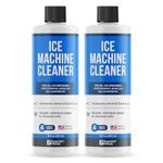 Ice Machine Cleaner 473ml, Nickel Safe Descaler | Ice Maker Machine Descaling Liquid Compatible with Whirlpool 4396808, Manitowac, Ice-O-Matic, Scotsman, Follett etc | Essential Values (2 Pack)