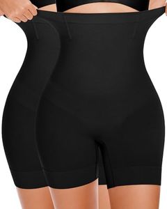 BESTENA Shapewear Shorts,High Waisted Shapewear for Women Tummy Control,Seamless Body Shaper Shorts Thigh Slimmer(2x-deep black,X-Large)