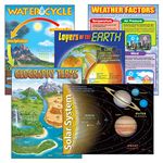 Trend Enterprises T-38929 Earth Science Learning Charts Combo Pack, Set of 5, Multi