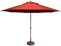 Tropishade 11' Umbrella with Premium Brick Red Olefin canopy (Base not included)