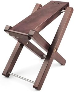 MUSO Guitar Footrest Stool, Folded Wooden Pedal, 3 Level Adjustable,Suitable for Classical Acoustic Guitar,Ergonomic & Durable (America Black Walnut)