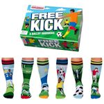 United Oddsocks Free Kick - Box 6 Oddsocks for Men UK 6-11 EUR 39-46 US 7-12