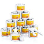 6 Hour Chafing Fuel | 12-Pack Cans for Chafing Dishes | Premium Food Warming Wick Set with Lid Opener | Burner Cans With Steady, Controlled Flame