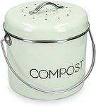 Navaris Metal Compost Caddy Bin - 5