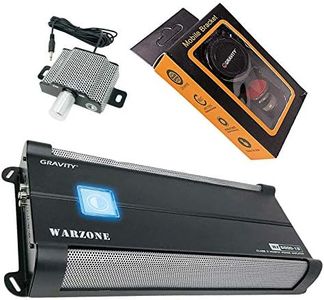 Gravity 8000.1D Class D Car Amplifier - 8000 Watts, 1 Ohm Stable, Digital, Monoblock, Mosfet Power Supply, Great for Subwoofers (2nd Generation) with Gravity Phone Holder Bundle