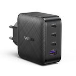 Ugreen 65 W Four Port Charger For Macbook Pro Air, Ipad, Iphone 12 Pro 11 Pro Max Xr Xs Se, Galaxy S20/S10/Note 20, Pixel, Nintendo Switch, Pc With Usb Type C Cable - Black