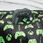 Jay Franco Xbox Throw Blanket with Game Controller Gift Box - Plush Throw Measures 46 x 60 Inches - Kids Super Soft Special Edition Fleece Gamer Bedding