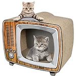 FluffyDream TV Cat Scratcher Cardbo