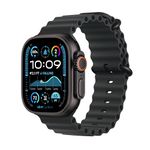 Apple Watch Ultra 2 GPS + Cellular 49mm Smartwatch, Sports Watch with Black with Rugged Titanium Case with Black Ocean Band. Fitness Tracker, Precision GPS, Extra-Long Battery Life