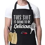 Miracu Funny Apron for Men, Cooking