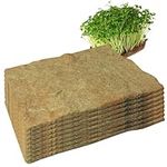 8Pcs Hemp Mats for Growing Microgreens 10x20'' Microgreens Growing Kit Jute Mat Organic Seed Sprouts Growing Mat for Seed Starter Trays