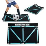 TOPIND Football Footstep Training Mat, Child's Soccer Training Mat Anti-Slip Mat Soccer Accessories for Indoor (Football Footstep Training Mat)