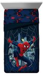 Marvel Spiderman Saving The Day Blue Twin/Full Reversible Comforter