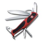 Victorinox Swiss Army 0.9663.MCUS2 RangerGrip78 Knife, Black/Red, 130mm