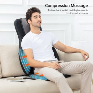 Snailax Full Body Massage Chair Pad – Heated Back and Seat Massager