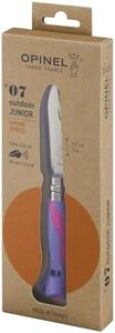 Opinel Outdoor Junior #07 Stainless Steel Folding Knife, Violet, 7.5 cm