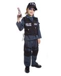 Dress Up America Deluxe Children's SWAT Police Officer Costume Set