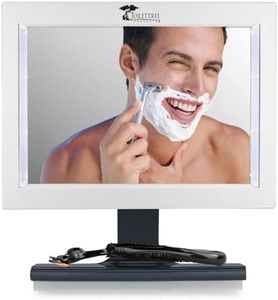 ToiletTree Products Original LED Fogless Shower Mirror with Squeegee