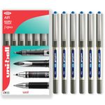 uni-ball EYE - UB-157 Rollerball Pens - 0.7mm Nib - In Gift Box Packaging (Pack of 6, Blue)