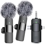 Mini Mic Pro 3 in 1 Wireless Lavalier Microphones for iPhone, iPad, Android, Camera, USB-C Microphone, 7-Hour Battery, Mini Microphone with Noise Reduction for Video Recording, Vlog, YouTube, TikTok