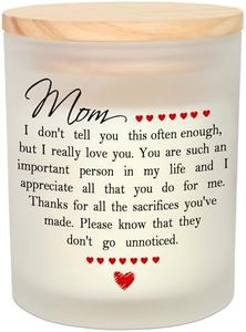 TEEZWONDER Christmas Birthday Gifts for Mom - Long Lasting Vanilla Lavender Candle 10 oz - Mom Gifts from Daughter Son, Mother Gift Ideas, Gift for Mama Mother in Law, Candles for Women