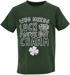 Unique Baby Boys Green St Patrick's Day Who Needs Luck Shirt (5t)