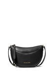 Michael Kors Dover Small Leather Crossbody Bag Purse Handbag, Black