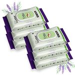 PUPPEE Wipe ME 100% Biodegradable 288 Count (Pack of 6) Wet Wipes for Dogs, Cats & All Pets | Lavender Essential, Vitamin E & Olive Oil | Anti-Bacterial | Cleansing, Deodorizing & Grooming Wipes