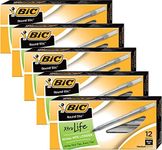 BIC Round Stic Xtra Life Ball Pen, Medium Point (1.0 mm), Black, 60-Count