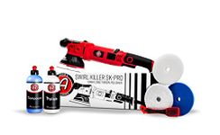 Adam's Polishes SK Pro 15mm Car Polisher Kit 7 Item- Professional Buffer Polisher for Car Detailing | Use W/Car Polish, Polishing Compound, or Car Scratch Remover | Car Wash Clay Bar Ceramic Coating