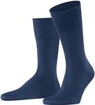 FALKE Men's Tiago Dress Socks, Sustainable Fil d'Écosse Cotton, Stylish Fashion, Eco-Friendly, Business Casual, Blue (Royal Blue 6000) - Sustainable, 9.5-10.5, 1 Pair