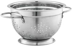 Avanti Deep Colander, 24 cm Size Silver